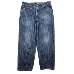 Vtg Levi's Silver Tab Y2K Baggy Jeans Mens 36x32‎ Fits 34×30 Blue Denim 2002